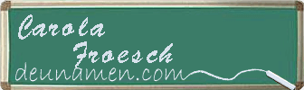 Carola Froesch Visitenkarte